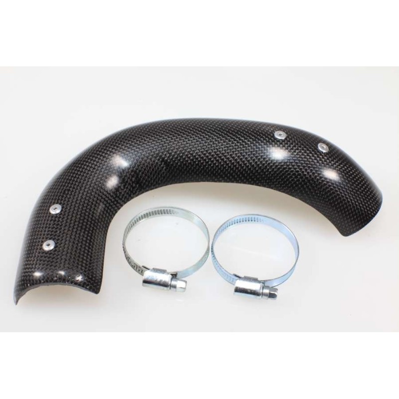 Protection coude echappement carbone JITSIE TRS