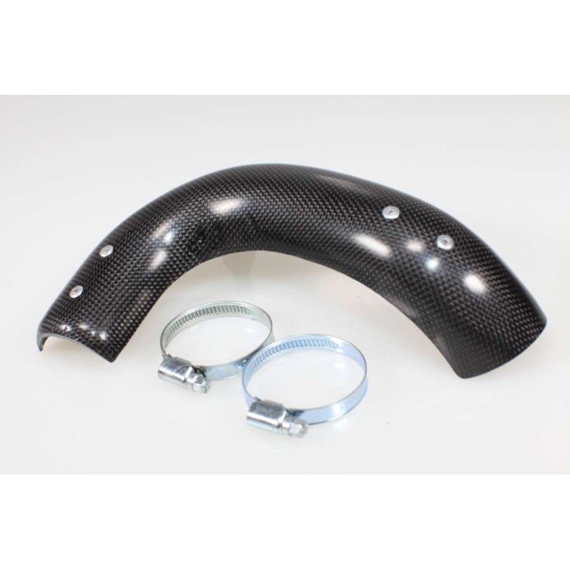 Protection coude echappement carbone JITSIE TRS