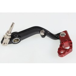 Pédale frein arrière TRS JITSIE Race adaptable noir embout rouge 