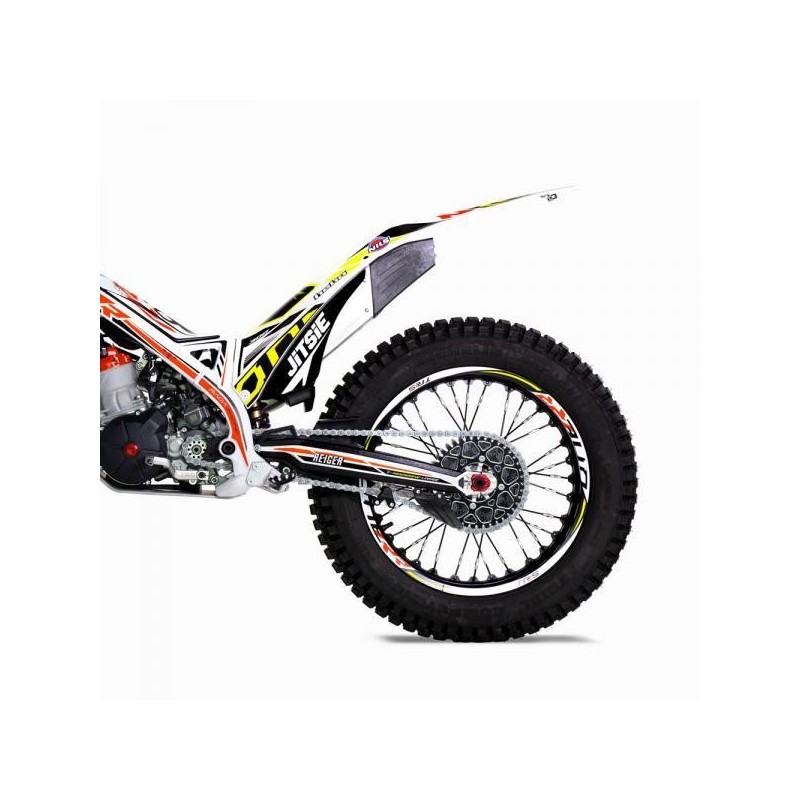 Autocollant boîtier filtre JITSIE TRS noir/blanc