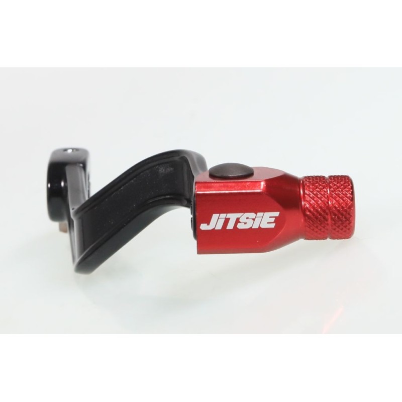 Selecteur de vitesse TRS JITSIE Race adaptable noir embout rouge