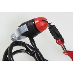 Coupe contact moto électrique JITSIE LEONELLI rouge