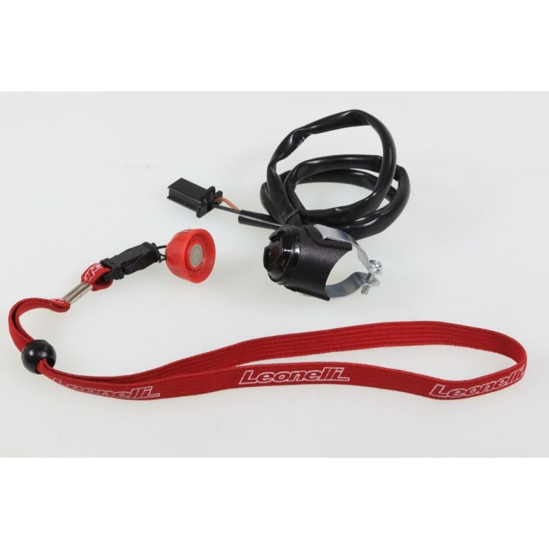 Coupe contact moto électrique JITSIE LEONELLI rouge