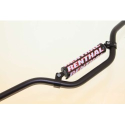 Guidon avec barre 22.2mm RENTHAL hauteur 5.5 pouces noir
