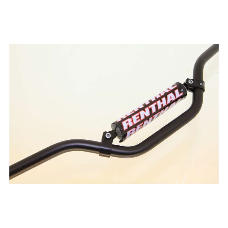 Guidon avec barre 22.2mm RENTHAL hauteur 5.5 pouces noir