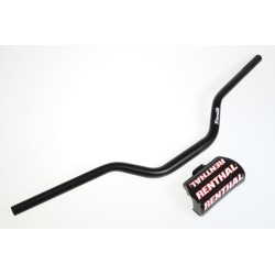Guidon sans barre 28.6mm RENTHAL hauteur 6.0 pouces noir