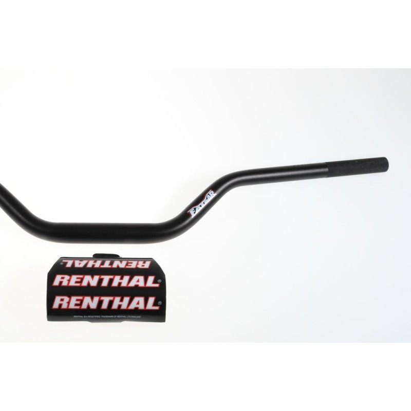 Guidon sans barre 28.6mm RENTHAL hauteur 6.0 pouces noir