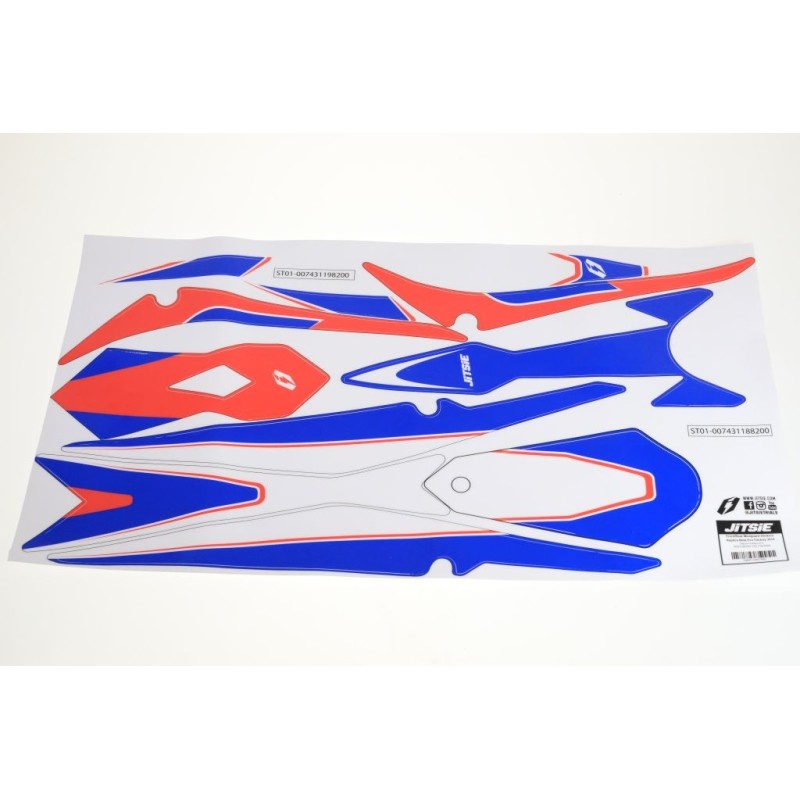 Autocollant garde boue AV/AR JITSIE BETA 2019 evo factory