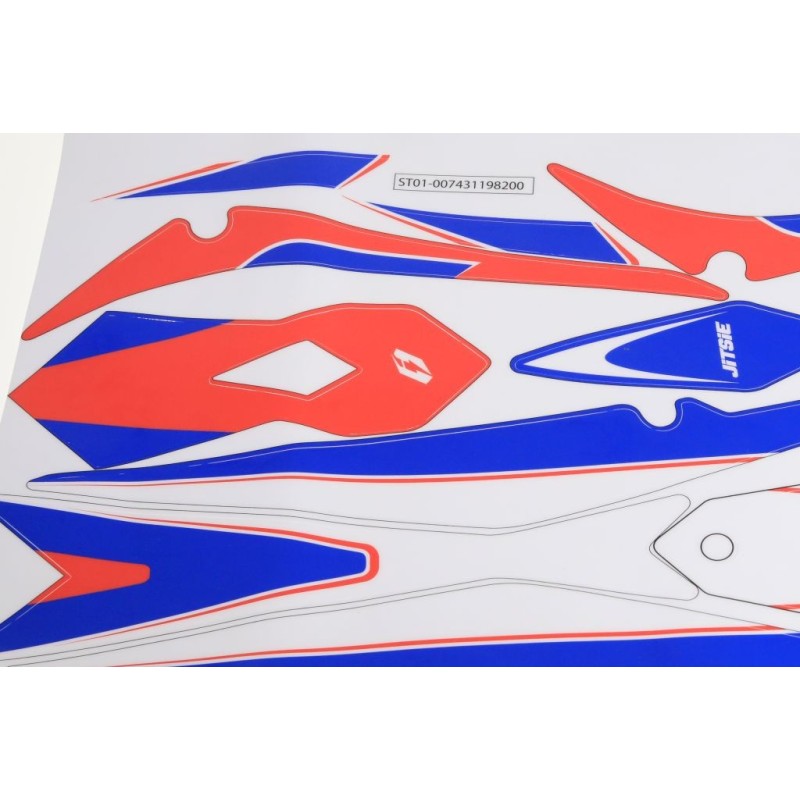 Autocollant garde boue AV/AR JITSIE BETA 2019 evo factory