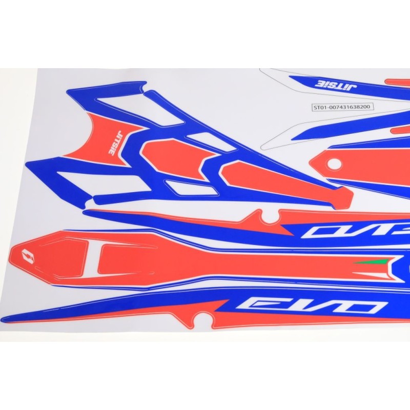 Autocollant garde boue AV/AR JITSIE BETA 2020 evo factory