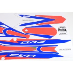 Autocollant garde boue AV/AR JITSIE BETA 2020 evo factory