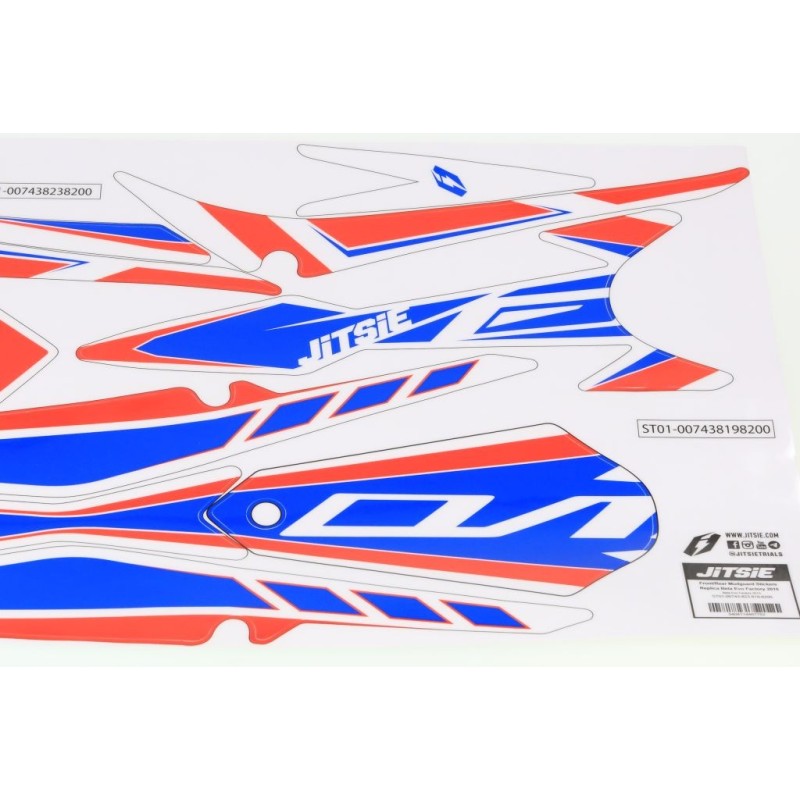 Autocollant garde boue AV/AR JITSIE BETA 2015 factory