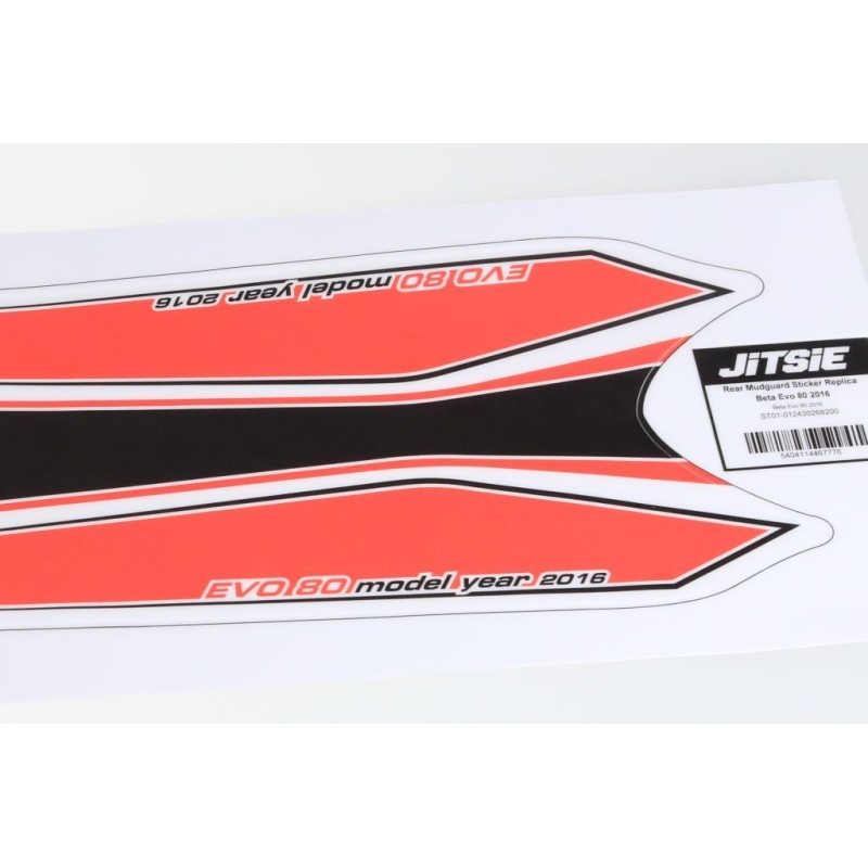 Autocollant garde boue AR JITSIE BETA 2016 evo 80