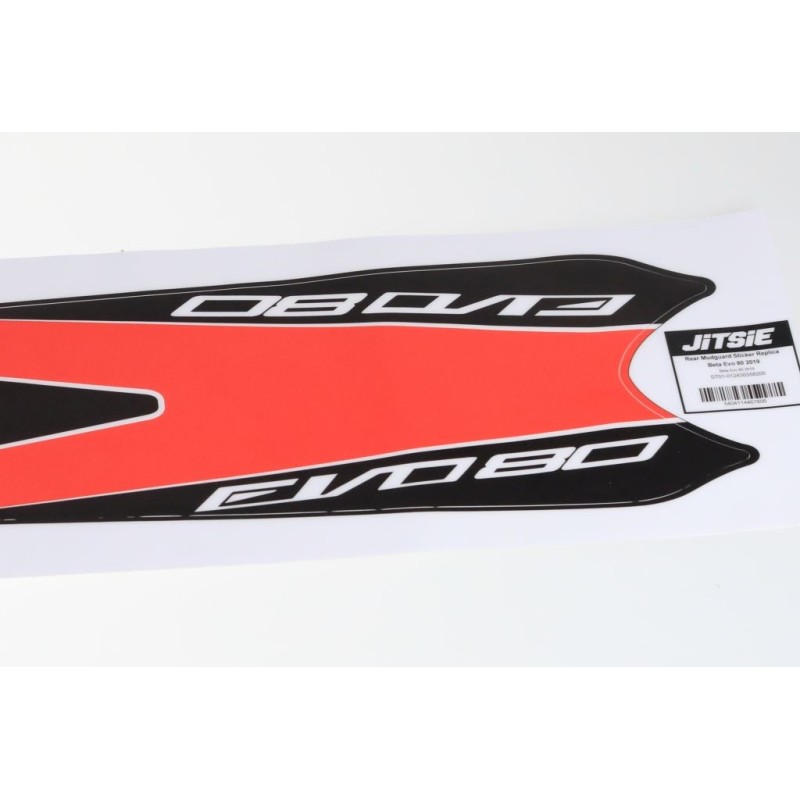 Autocollant garde boue AR JITSIE BETA 2019 evo 80