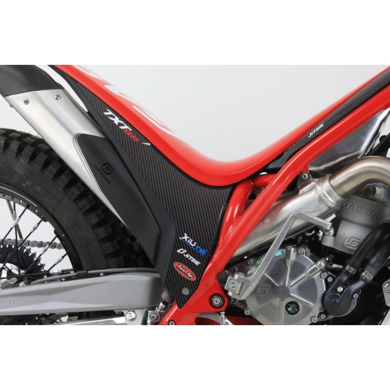 Autocollant boitier filtre JITSIE GASGAS 2023 carbone
