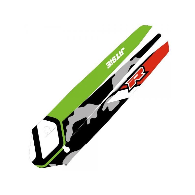 Autocollant garde boue AV/AR JITSIE VERTIGO 2019 Vertical R