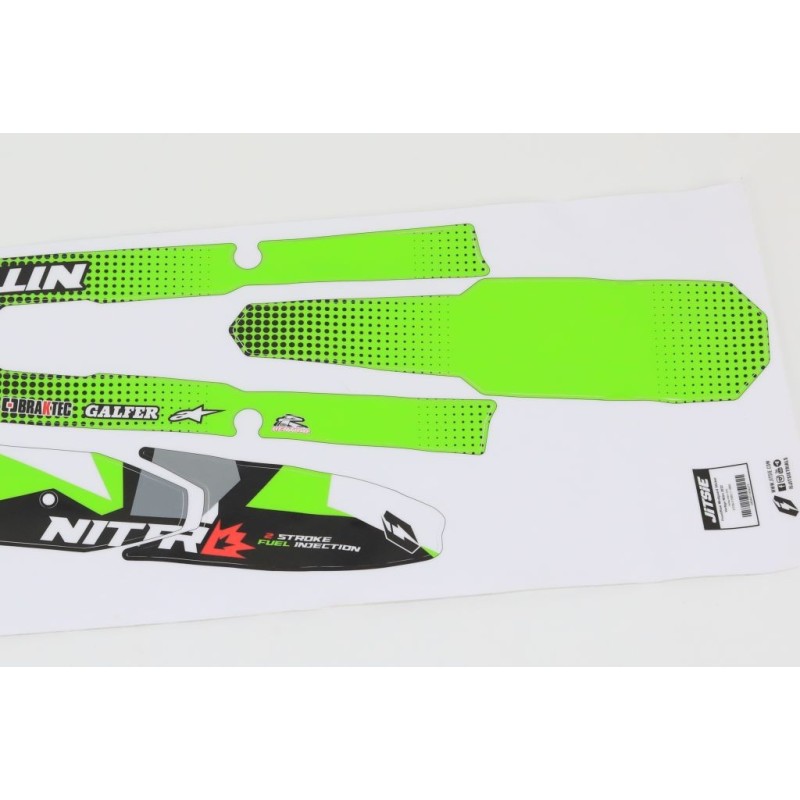 Autocollant garde boue AV/AR JITSIE VERTIGO 2022 Nitro