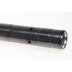 Tube fourche TECH acier noir gauche