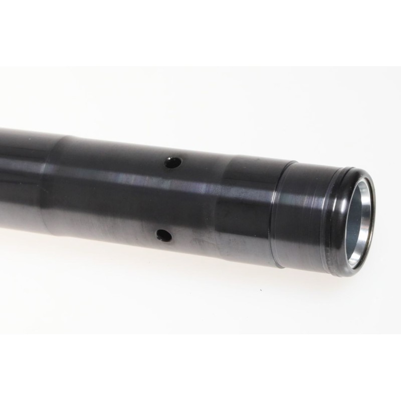 Tube fourche TECH acier noir gauche