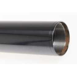 Tube fourche TECH acier noir gauche