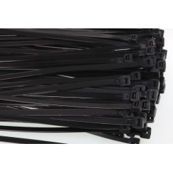 Assortiments de 100 colliers serre-câbles noir 38cm