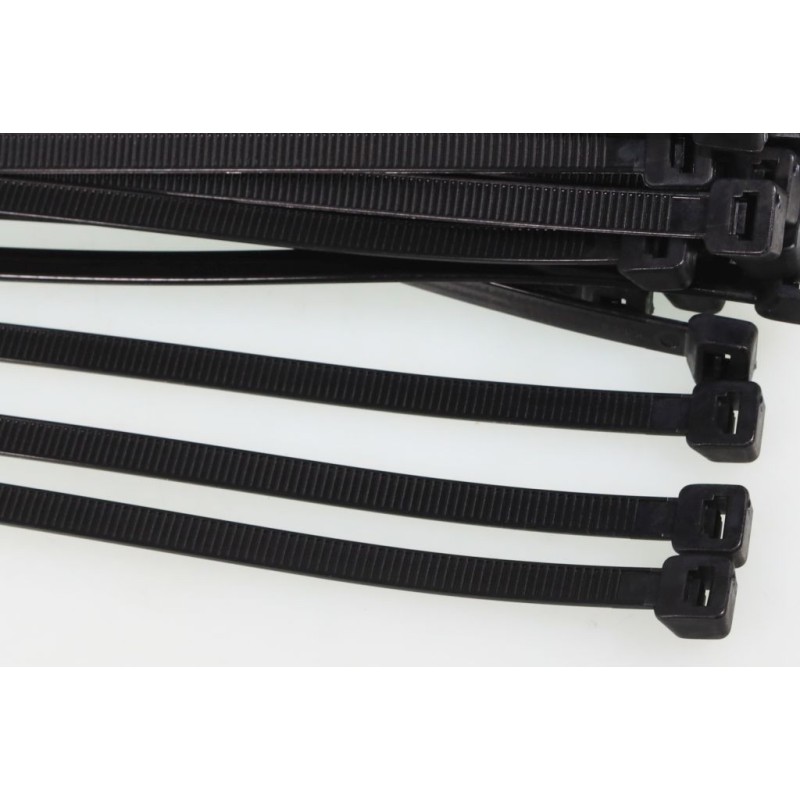 Assortiments de 100 colliers serre-câbles noir 38cm