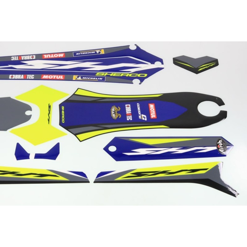 Kit autocollant SHERCO 2022 Factory partie plastique