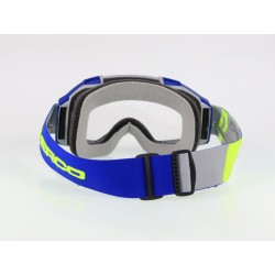 Lunette casque SHERCO offroad bleu/jaune