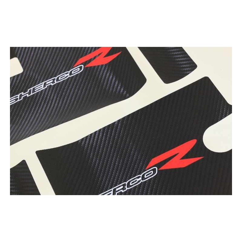 Autocollant fourche SHERCO 2010 cabestany la paire