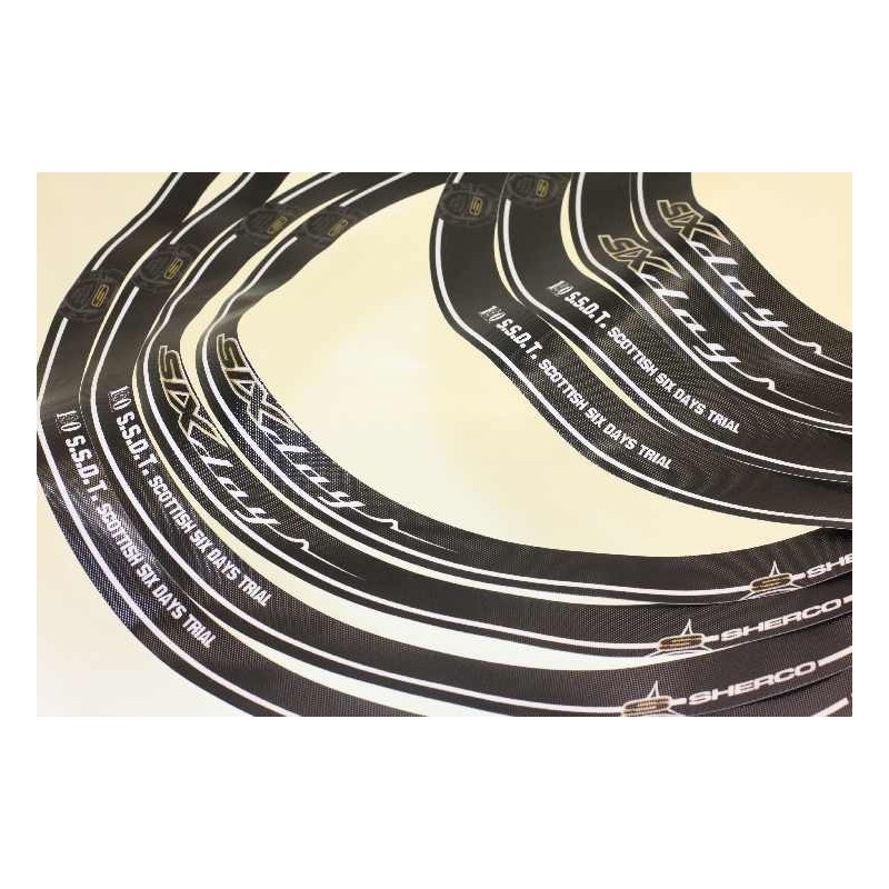 Autocollant cerceau de roue SHERCO 2011 SSDT
