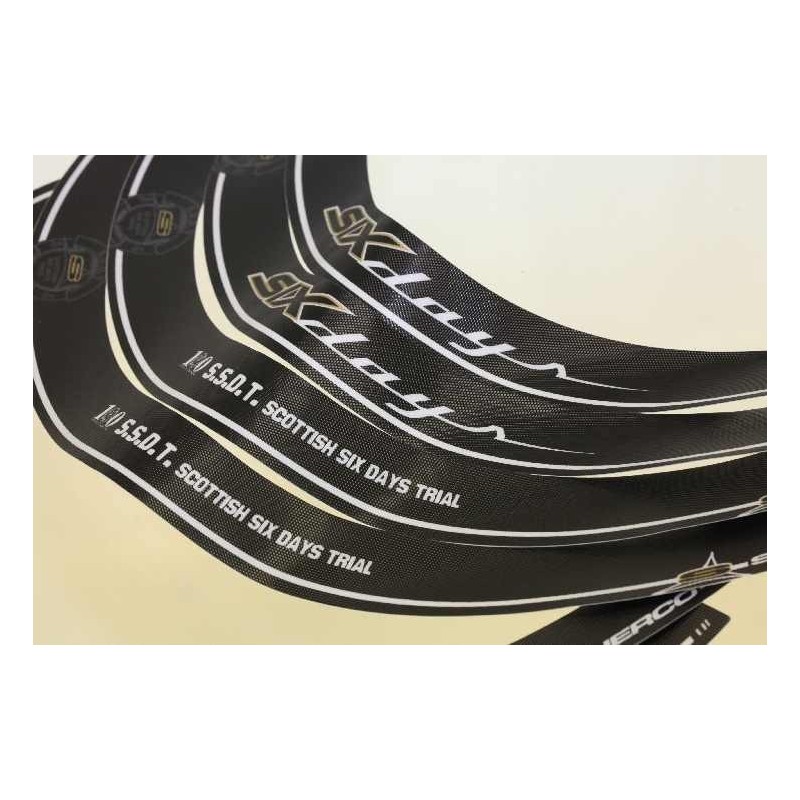 Autocollant cerceau de roue SHERCO 2011 SSDT