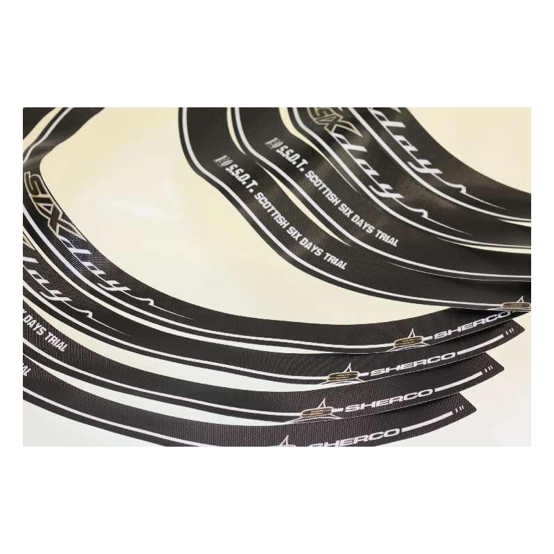 Autocollant cerceau de roue SHERCO 2011 SSDT