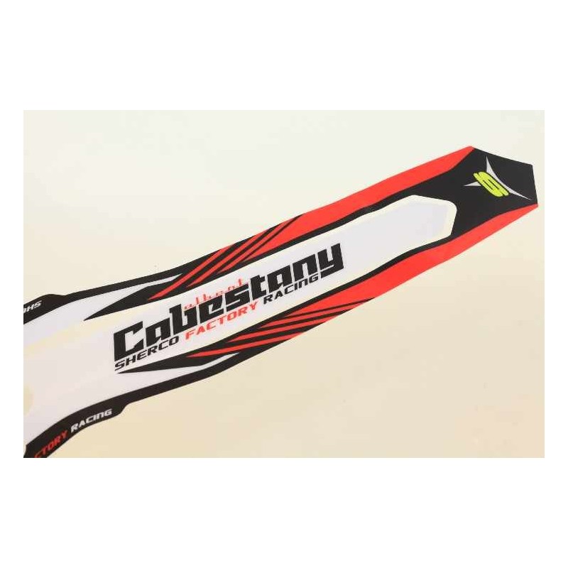 Autocollant garde boue AR SHERCO 2012 cabestany
