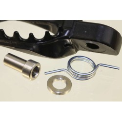 Repose pied alu SHERCO 2013-2021 gauche noir