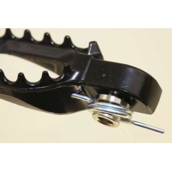 Repose pied alu SHERCO 2013-2021 gauche noir