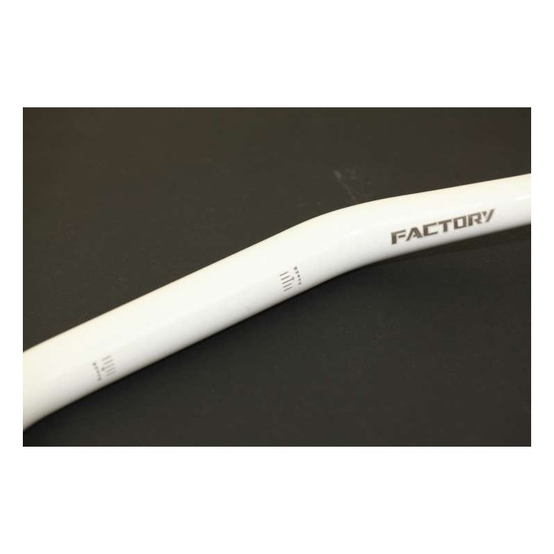 Guidon sans barre 28.6mm SHERCO 2014-2017 factory hauteur 4.5 pouces blanc "Up sweep"