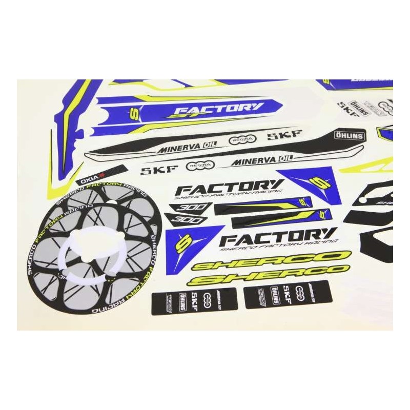 Kit autocollant SHERCO 2014 cabestany complet