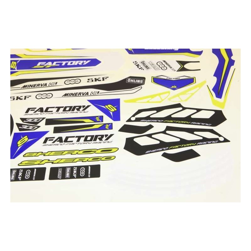 Kit autocollant SHERCO 2014 cabestany complet