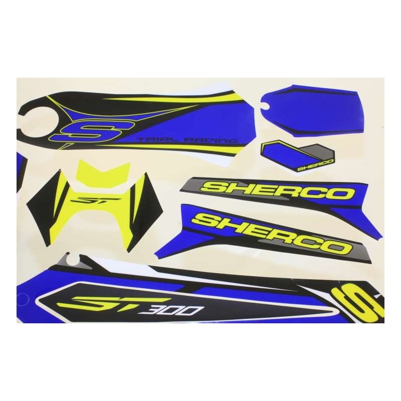 Kit autocollant SHERCO 2016 partie plastique