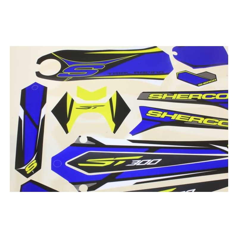 Kit autocollant SHERCO 2016 partie plastique