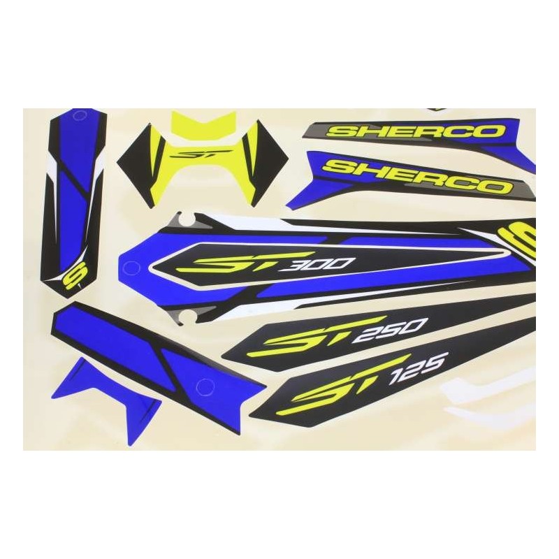 Kit autocollant SHERCO 2016 partie plastique