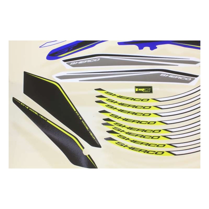 Kit autocollant SHERCO 2016 partie cycle