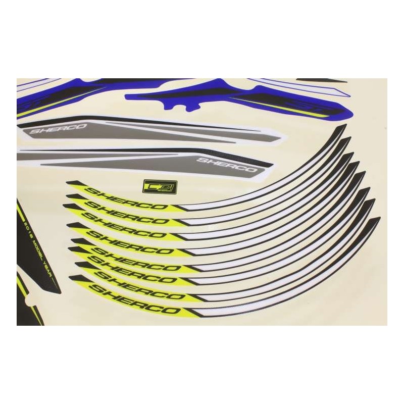 Kit autocollant SHERCO 2016 partie cycle