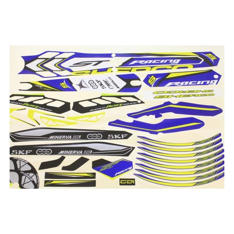 Kit autocollant SHERCO 2015 racing complet