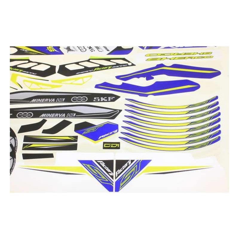 Kit autocollant SHERCO 2015 racing complet