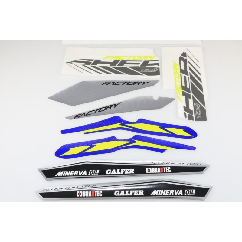 Kit autocollant SHERCO 2017 factory partie cycle