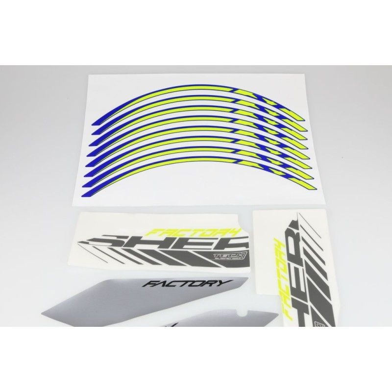 Kit autocollant SHERCO 2017 factory partie cycle
