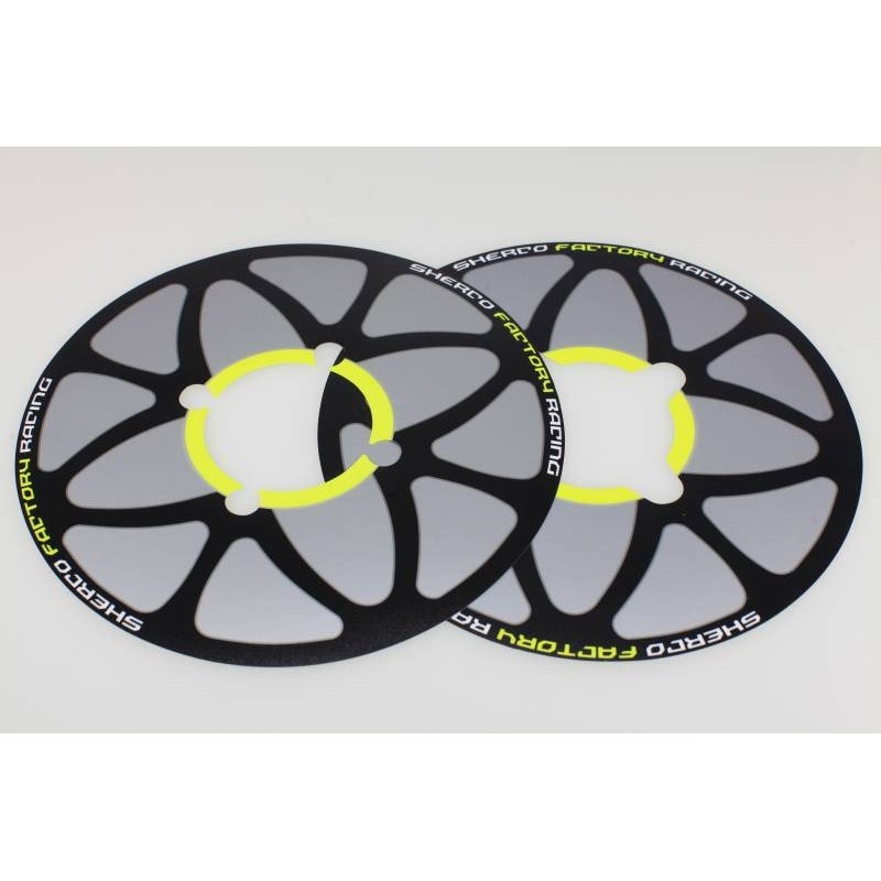 Autocollant protege couronne 2faces 56 dents SHERCO 2017 factory