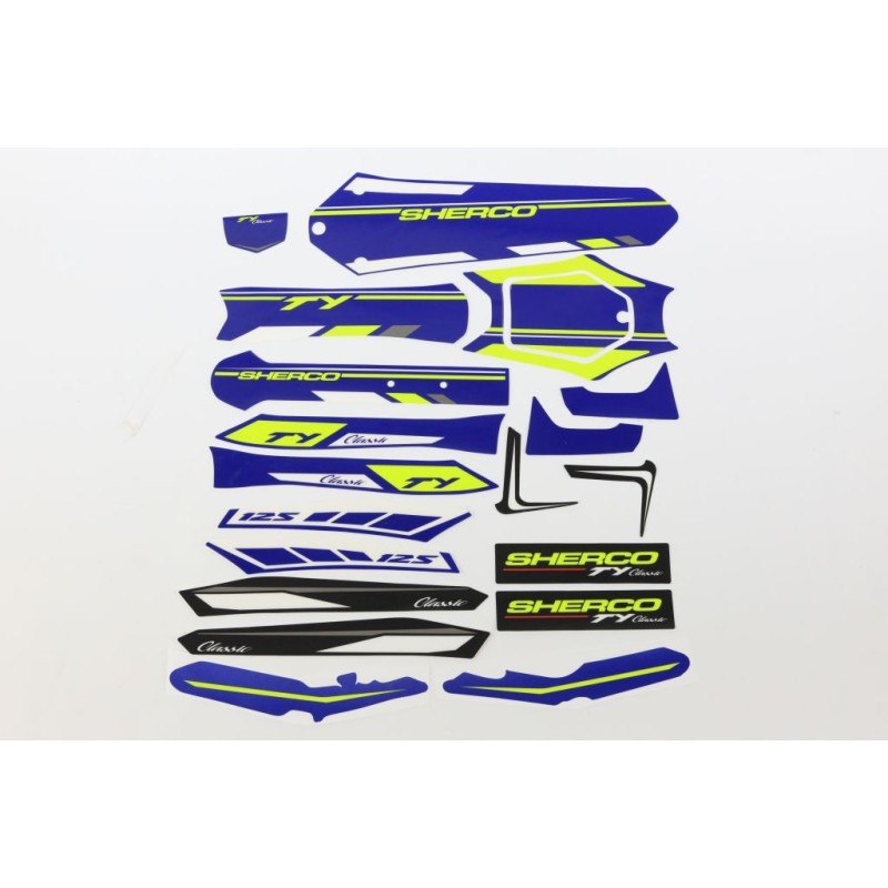 Kit autocollant SHERCO 2019-2020 ty 125 complet