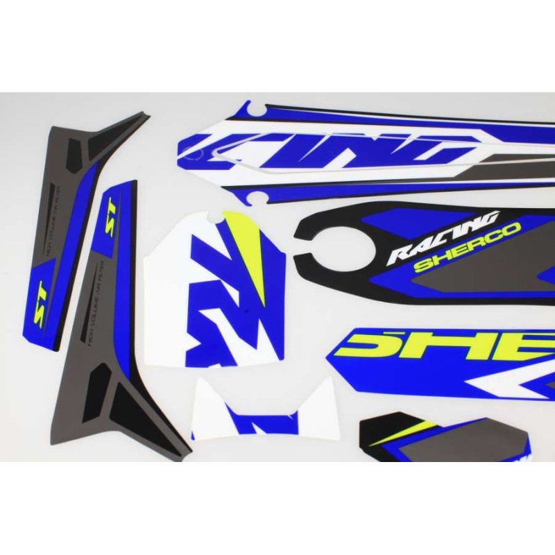 Kit autocollant SHERCO 2018 partie plastique